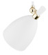 Charlotte Single Spotlight White Structure Brass Elements-4