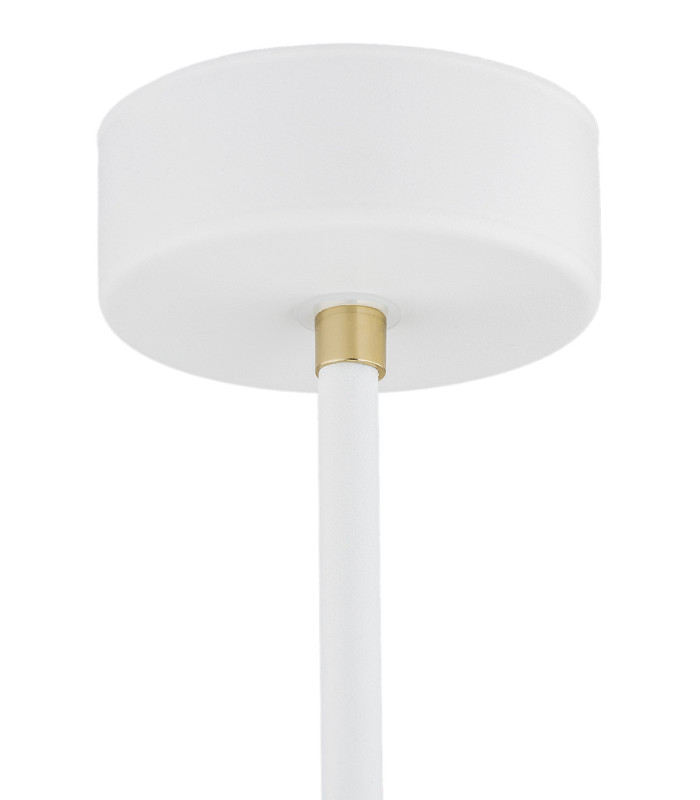 Charlotte Single Spotlight White Structure Brass Elements-5