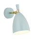 Charlotte Dome Wall Lamp Blue Matt Brass Elements-1