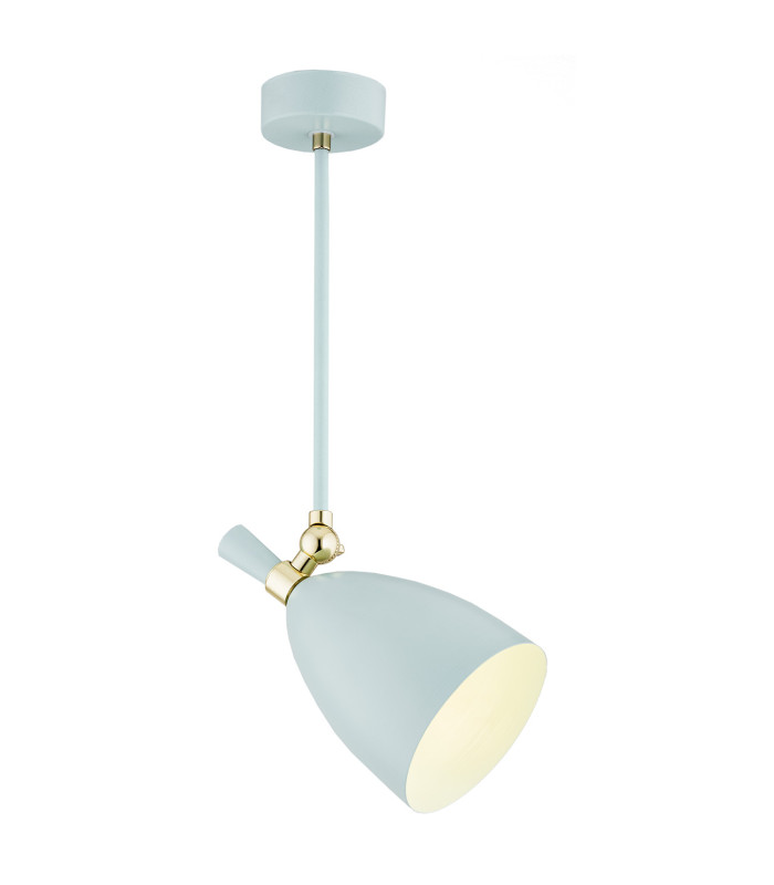 Charlotte Single Spotlight Blue Matt Brass Elements-1