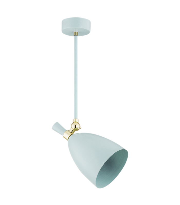 Charlotte Single Spotlight Blue Matt Brass Elements-2