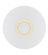 Chicago Flush Ceiling 2 Light Opal Matt Brass Elements-3