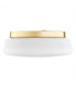 Ombra Flush Ceiling 3 Light Opal Matt Brass Elements-3