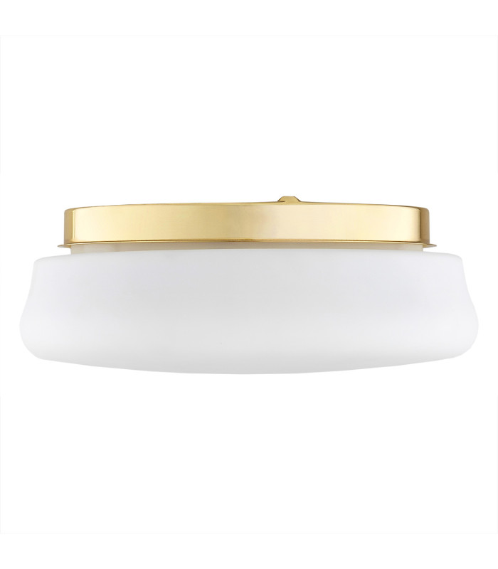 Ombra Flush Ceiling 3 Light Opal Matt Brass Elements-3