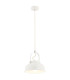 Dakota Dome Pendant Ceiling Light Cream White-1