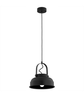 Dakota Dome Pendant Ceiling Light Black-2