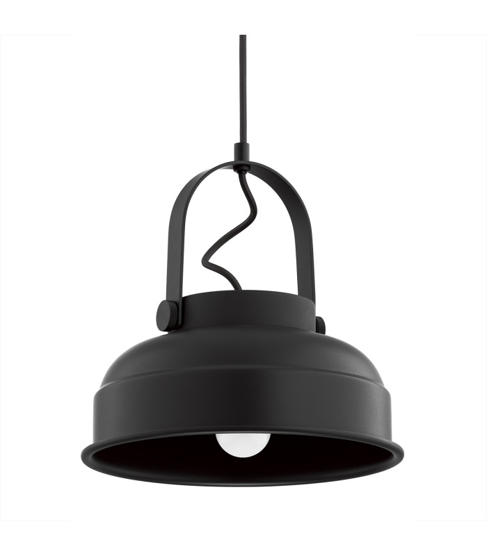 Dakota Dome Pendant Ceiling Light Black-3