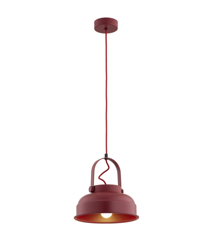 Dakota Dome Pendant Ceiling Light Red-1