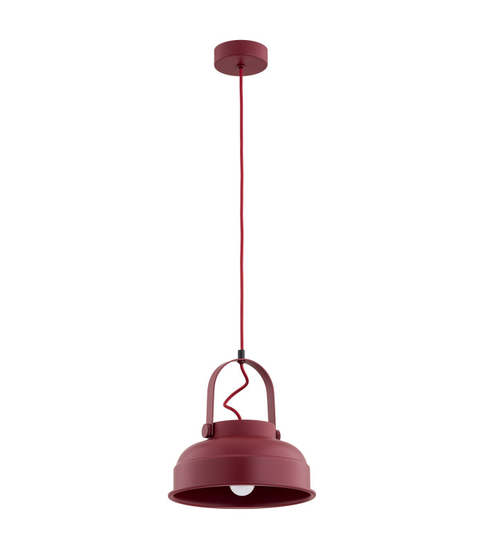 Dakota Dome Pendant Ceiling Light Red-2