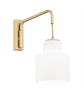 Diuna Dome Wall Lamp Opal Gold-1