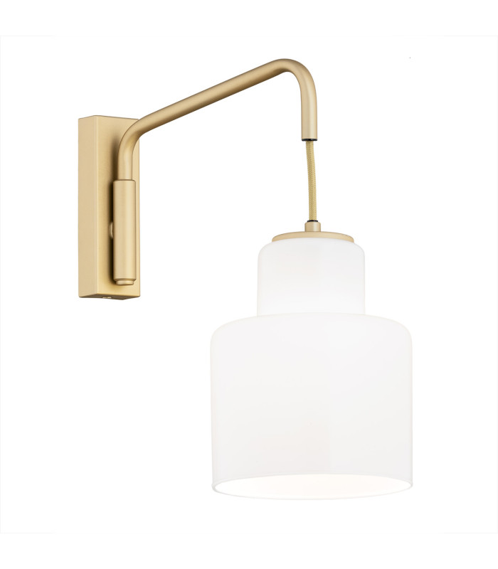 Diuna Dome Wall Lamp Opal Gold-1