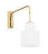 Diuna Dome Wall Lamp Opal Gold-2