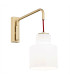 Diuna Dome Wall Lamp Opal Gold Red-1