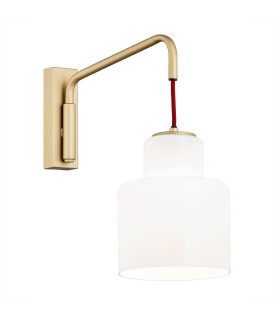 Diuna Dome Wall Lamp Opal Gold Red-1