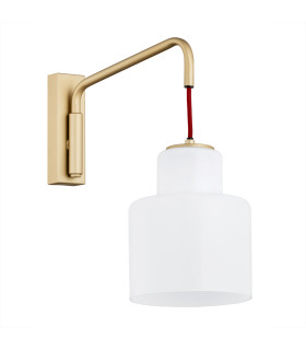 Diuna Dome Wall Lamp Opal Gold Red-2