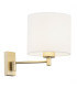 Dolce Wall Lamp With Shade White Gold-1