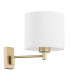Dolce Wall Lamp With Shade White Gold-2