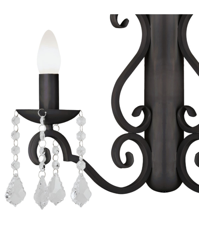 Diadema Candle Wall Lamp Black-2