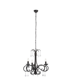 Diadema Multi Arm Pendant Ceiling 3 Light Black-1