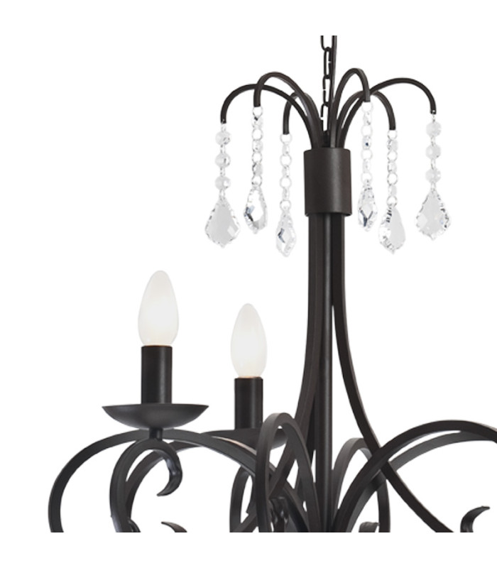 Diadema Multi Arm Pendant Ceiling 3 Light Black-2