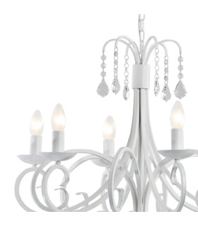 Diadema Multi Arm Chandelier White-2