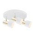 Doria Ceiling Spotlight Clusters White Structure Brass Elements-1