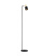 Doria Task Floor Lamp Black Structure Brass Elements-1