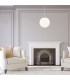 Evans Globe Pendant Ceiling Light Opal Matt Brushed Brass (Horizontaly Fluted Glass)-3