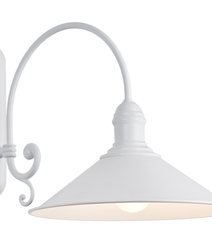 Erba Outdoor Dome Wall Lamp White Matt-1