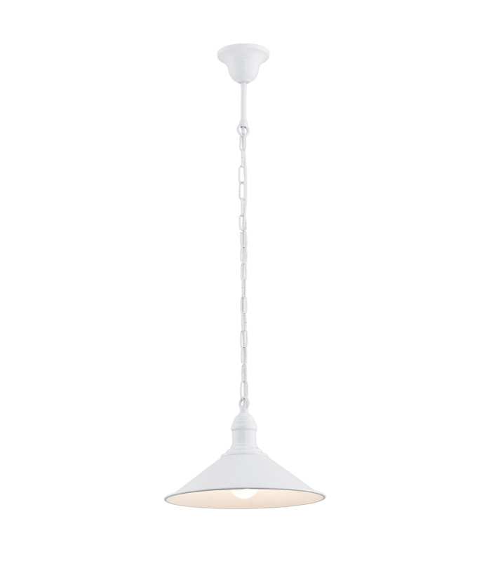 Erba Dome Pendant Ceiling Light White Matt-1
