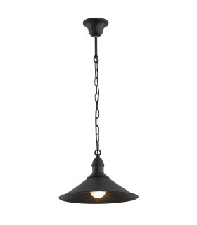 Erba Dome Pendant Ceiling Light Black Matt-1