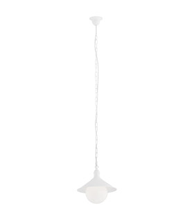 Erba Bis Dome Pendant Ceiling Light White Structure IP44-1