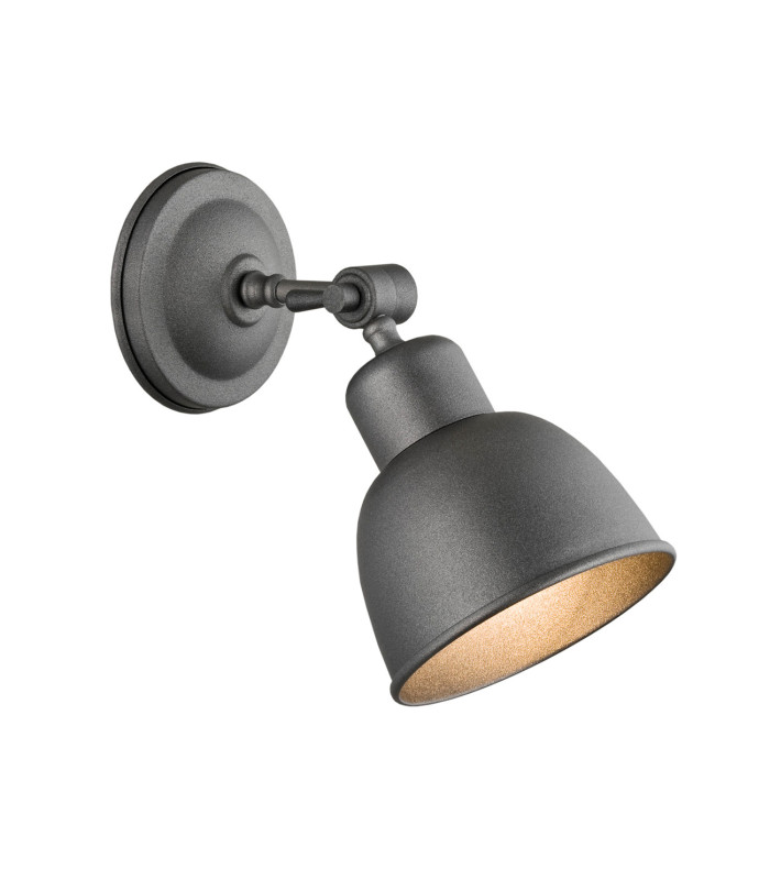 Eufrat Dome Wall Lamp Anthracite Structure-1
