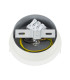 Fabio Wall Lamp White-Brown (Marble Colour) Cream White IP44-4