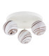 Fabio Ceiling Spotlight Clusters White-Brown (Marble Colour) Cream White IP44-2