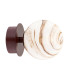 Fabio Wall Lamp White-Brown (Marble Colour) Chocolate Brown IP44-1