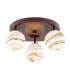 Fabio Ceiling Spotlight Clusters White-Brown (Marble Colour) Chocolate Brown IP44-1
