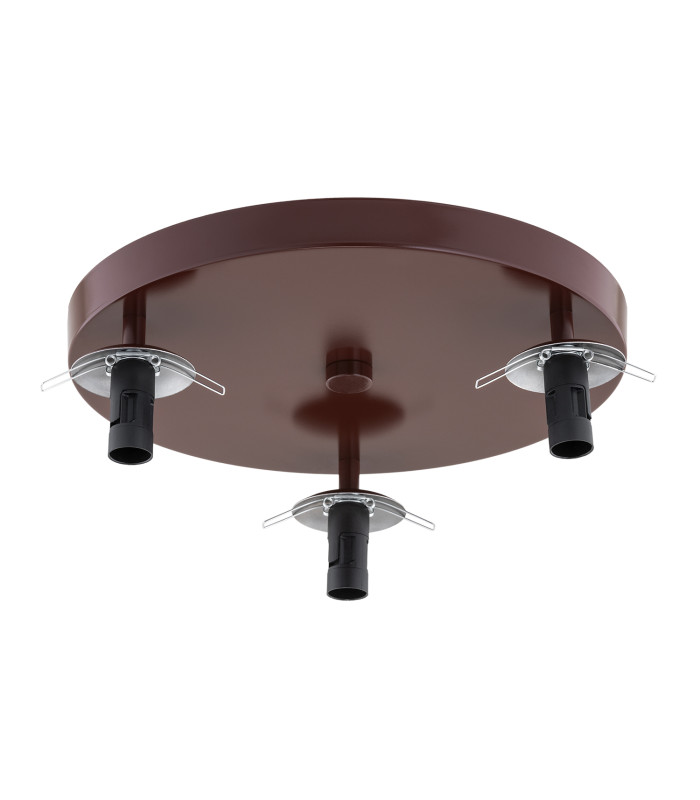 Fabio Ceiling Spotlight Clusters White-Brown (Marble Colour) Chocolate Brown IP44-3