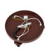 Fabio Ceiling Spotlight Clusters White-Brown (Marble Colour) Chocolate Brown IP44-4