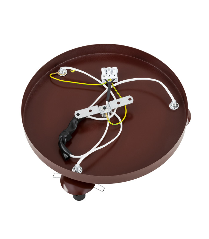 Fabio Ceiling Spotlight Clusters White-Brown (Marble Colour) Chocolate Brown IP44-4