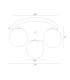 Fabio Ceiling Spotlight Clusters White-Brown (Marble Colour) Chocolate Brown IP44-6