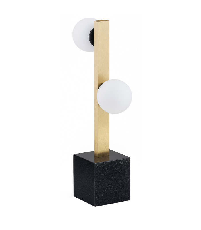 Freemont Table Lamp Opal Matt Brushed Brass Black-4
