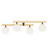 Freemont Globe Ceiling 4 Light Opal Matt Brushed Brass-1