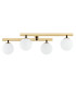 Freemont Globe Ceiling 4 Light Opal Matt Brushed Brass-3