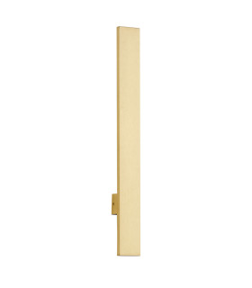 Freemont Integrated LED Tall Wall Lamp Brushed Brass 3000K-2