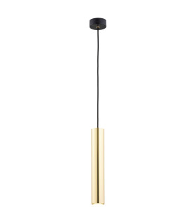 Gomera Plus Slim Pendant Ceiling Light Brass Steel Black Structure-1