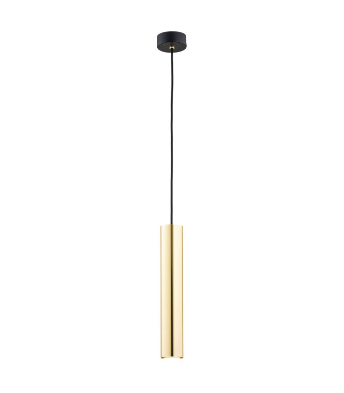 Gomera Plus Slim Pendant Ceiling Light Brass Steel Black Structure-1