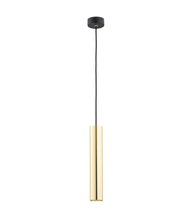 Gomera Plus Slim Pendant Ceiling Light Brass Steel Black Structure-2