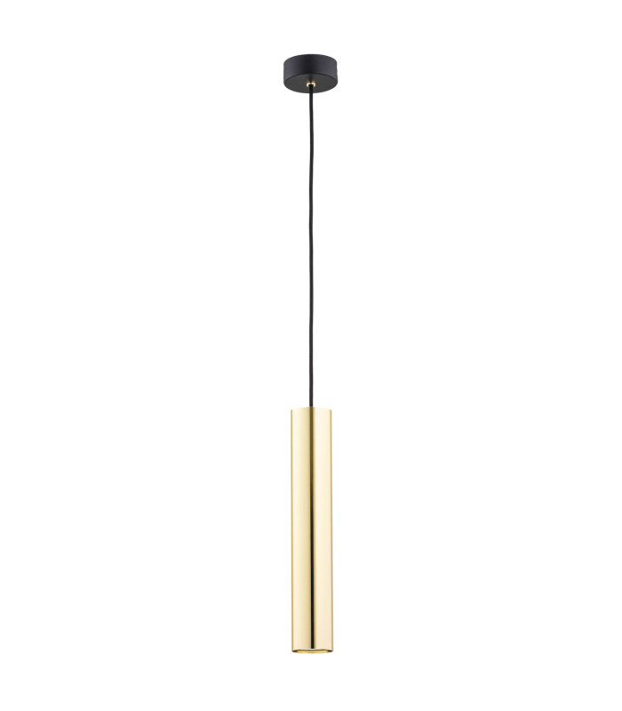 Gomera Plus Slim Pendant Ceiling Light Brass Steel Black Structure-2