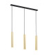 Gomera Plus Bar Pendant Ceiling 3 Light Brass Steel Black Structure-1